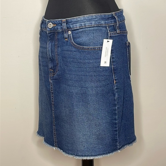 DKNY Jeans Women’s Denim Jean Blue Mini Skirt Size 10 - Picture 7 of 12